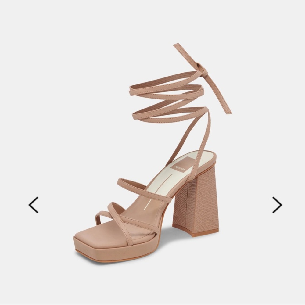 Dolce Vita Amanda heels in tan, size 8, like new (worn once)